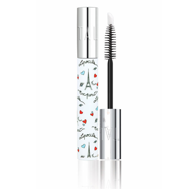 10 ml clear vial of botanical lash serum with applicator, 10 ml label