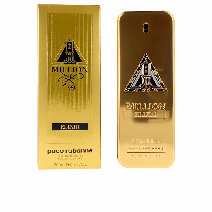 200 ml jewel-like gold bottle of intense parfum for Man with rose and woody notes