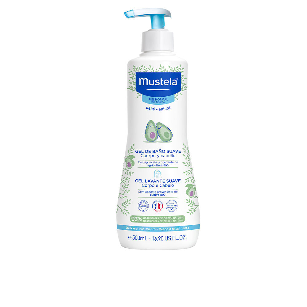 500 ml pump bottle of gentle avocado baby wash gel for Unisex infants