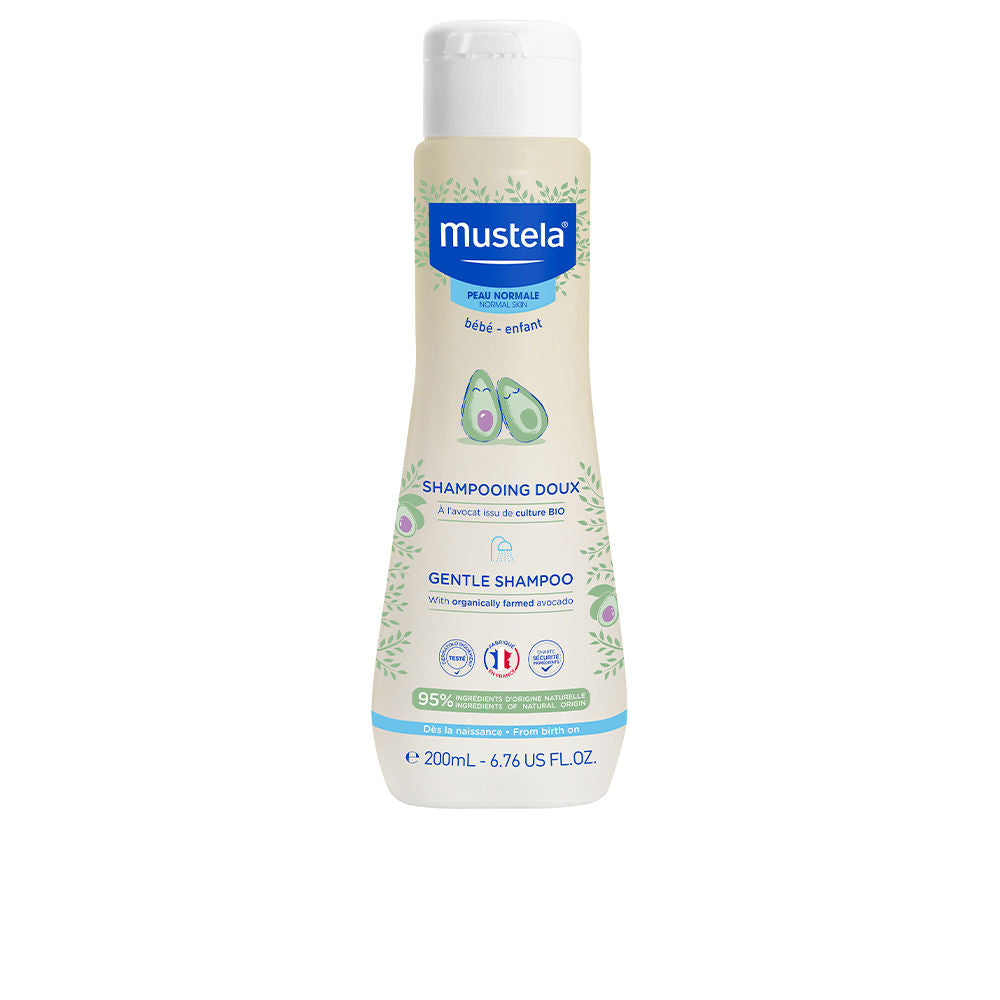 200 ml bottle of gentle avocado baby shampoo, tear‑free, vegan