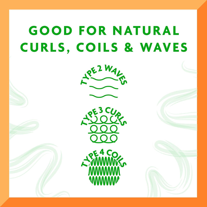 400 ml shampoo bottle labelled Avocado &amp; Shea, for dry curly hair, pump cap