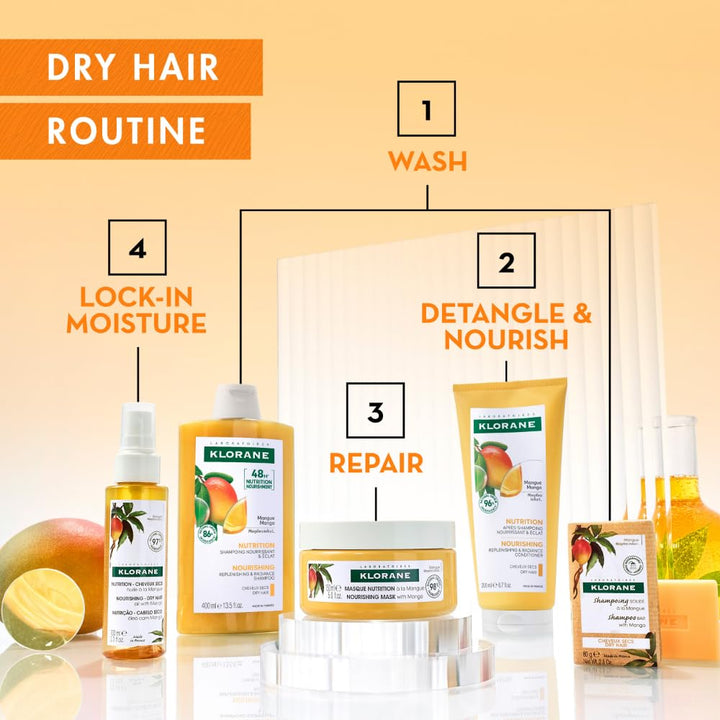 400 ml bottle of mango seed butter nourishing shampoo for Unisex dry hair