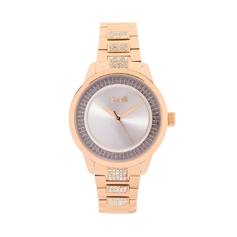 Radiant Rose Gold Crystal Elegance