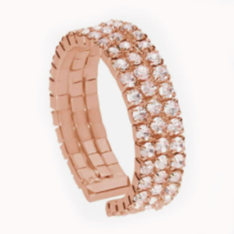 Radiant Rose Gold Diamond Tennis Bracelet