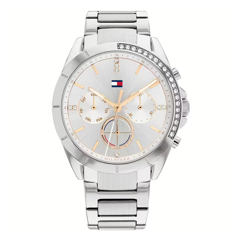 Timeless Elegance Crystal-Accented Chronograph