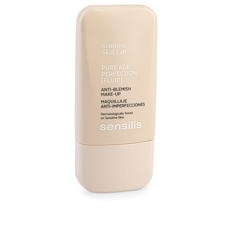 30 ml peach-rosé fluid foundation bottle, high-coverage treatment