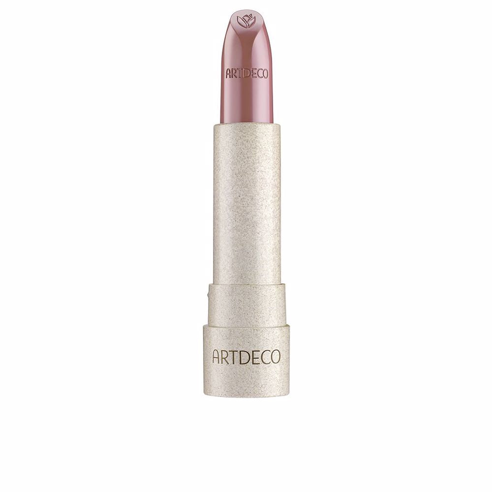 Creamy nude mauve lipstick in recyclable rice‑husk tube, 4 g, velvet finish