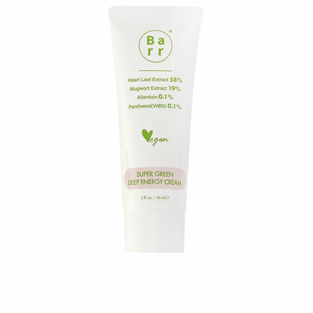 60 ml jar of light-green soothing cream for Women, plant-extract formula