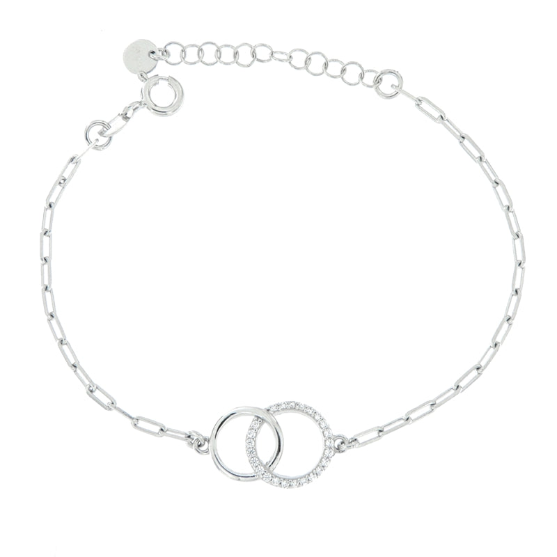 Radiant Minimalist Silver Crystal Bracelet