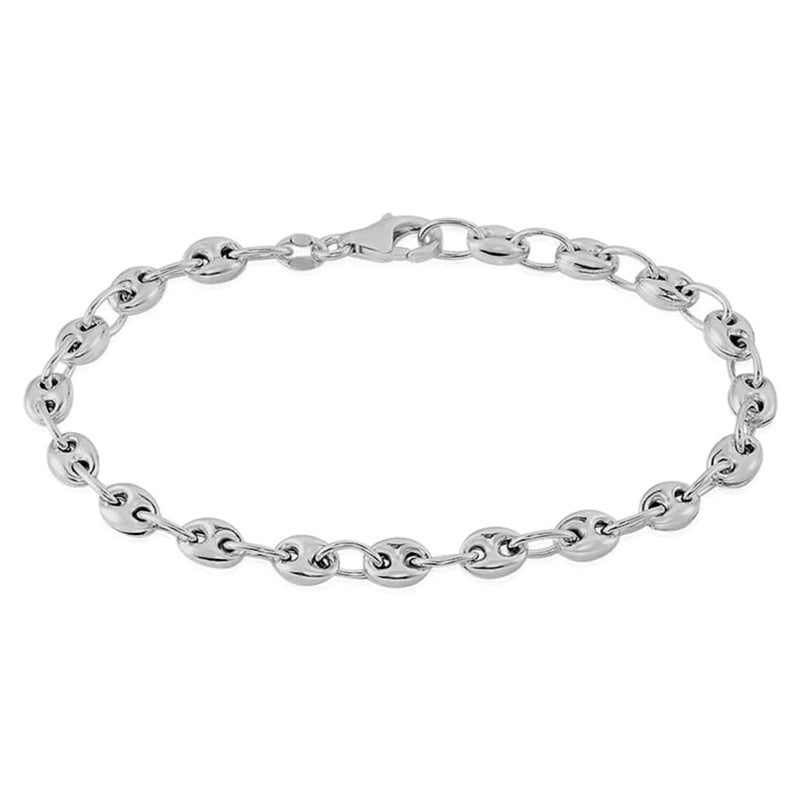 Sleek Minimalist Chain Bracelet in Silver Tone