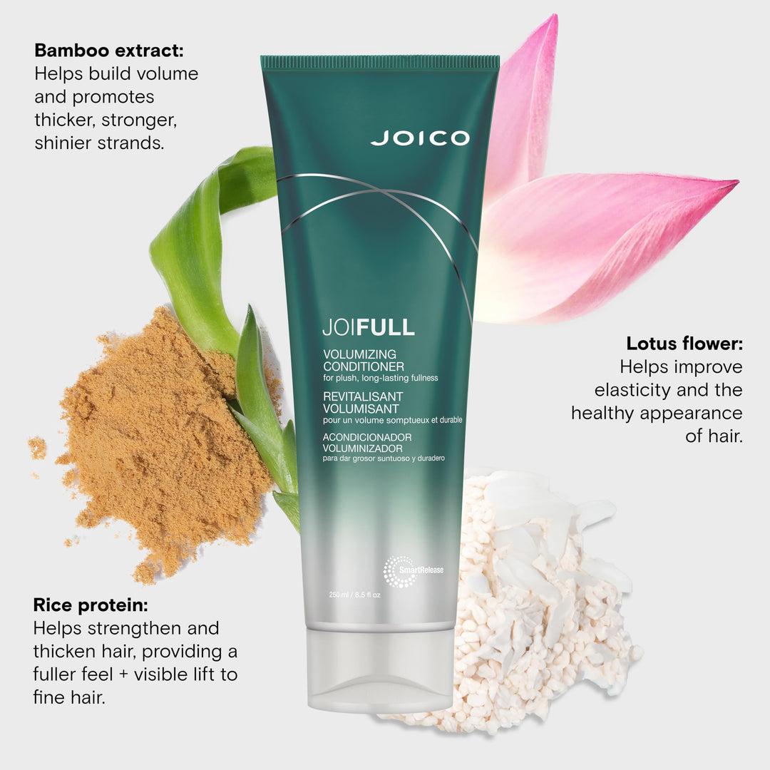 250 ml light-volume conditioner bottle, creamy formula, botanical ingredients listed