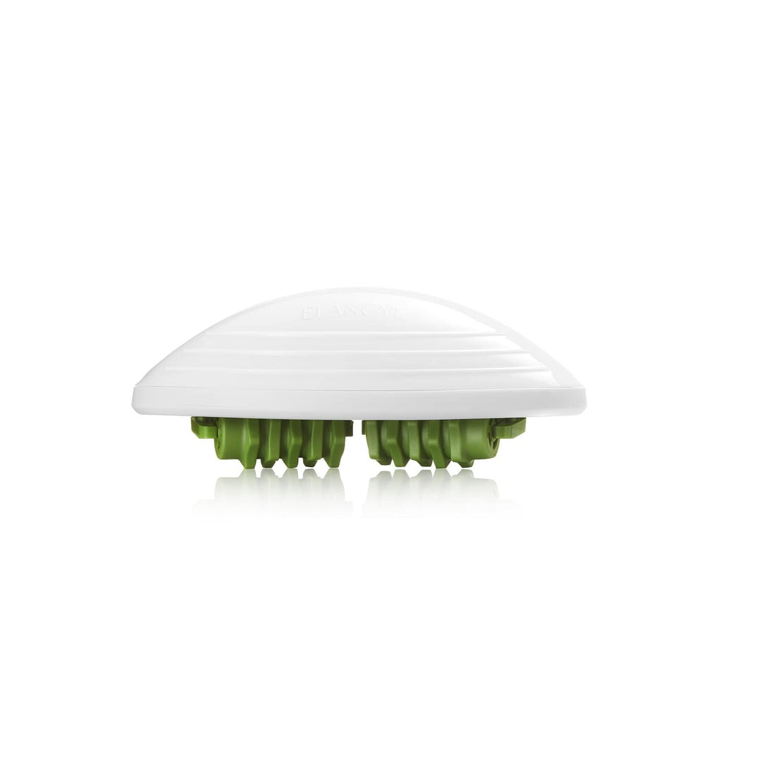 Elancyl Slim Massage Set: anti-cellulite gel and dual-roller massage glove displayed