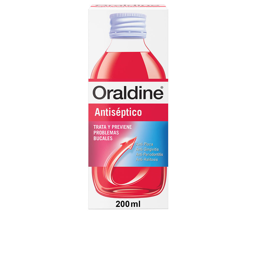 200 ml antiseptic hexetidine mouthwash bottle, mint-scented, Unisex