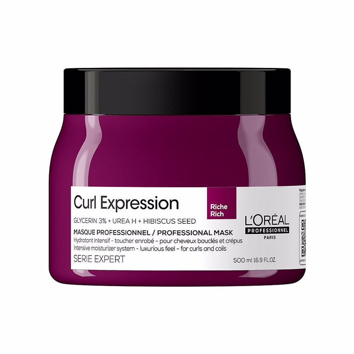 500 ml creamy curl mask jar; hydrating treatment for women with curls