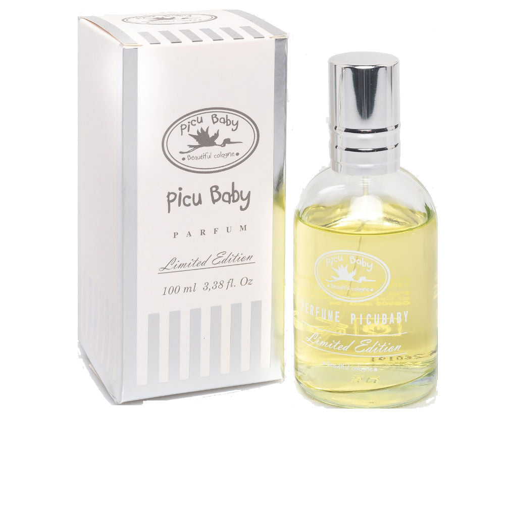 Limited edition Picu Baby eau de parfum spray in compact bottle, gentle unisex fragrance