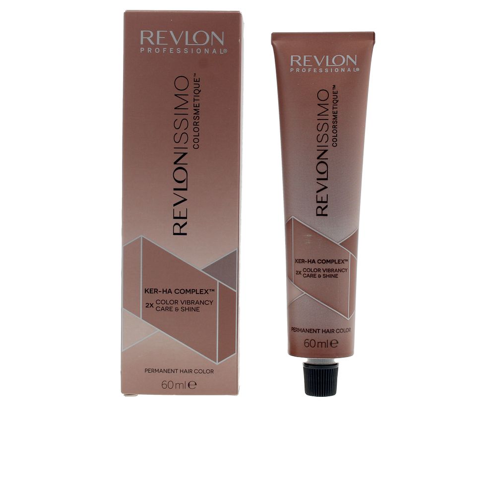 60 ml bottle of permanent dark golden brown hair colour with hyaluronic acid and soy protein