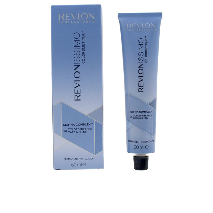 Tube of iridescent blonde permanent hair colour, 60 ml, shade 7.2