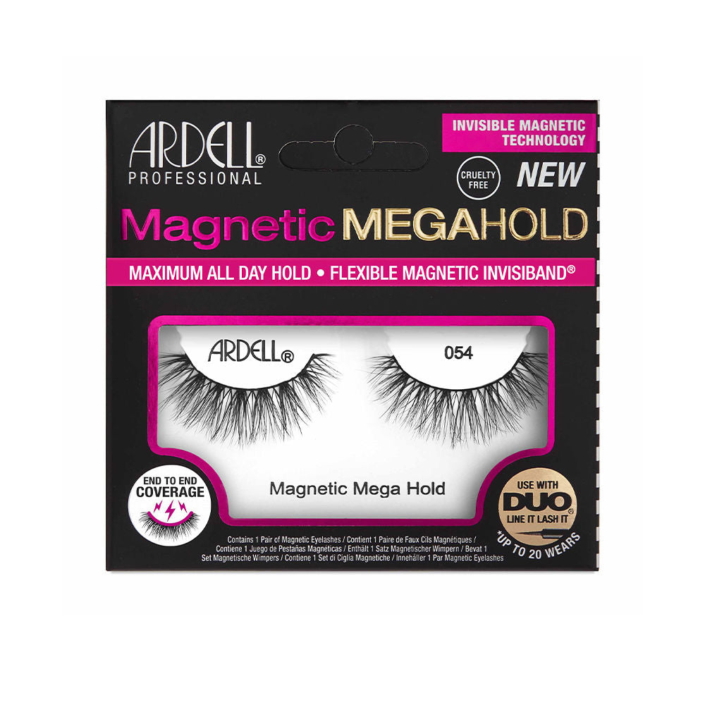 Pair of full-strip magnetic false lashes with adjustable magnetic core, Unisex