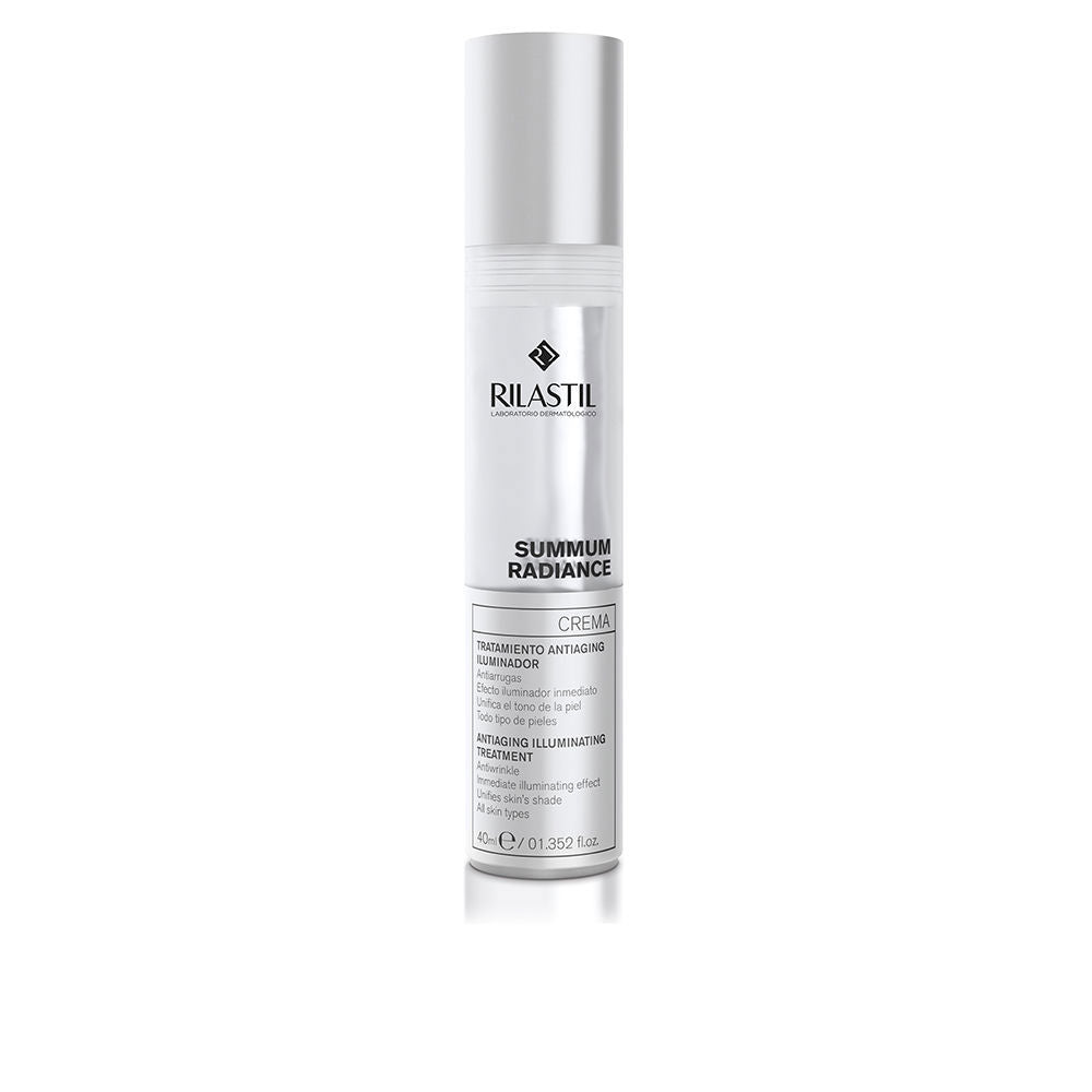 40 ml cream bottle with pale ivory cream, brightening face treatment