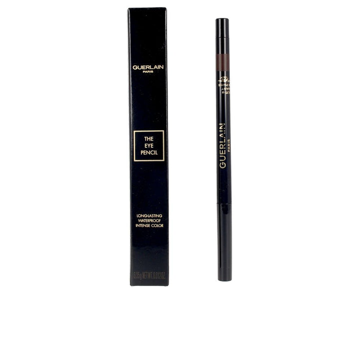 Retractable brown eye pencil with integrated sharpener, 3 g, water‑resistant