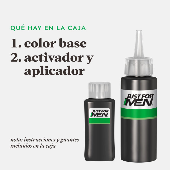 Black keratin-enriched colour shampoo tube for quick grey coverage, 30 ml