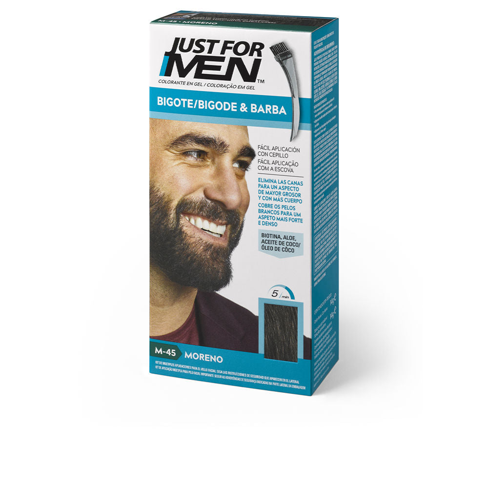 15 ml amber gel tint with applicator brush, ammonia-free beard colour