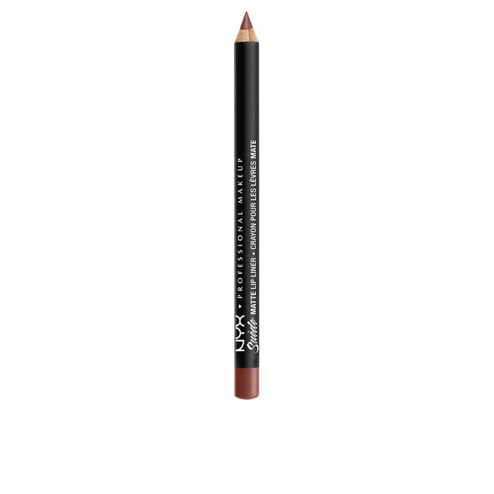 Slim matte lip liner pencil in warm Alabama brown, 3.5 g, cruelty-free