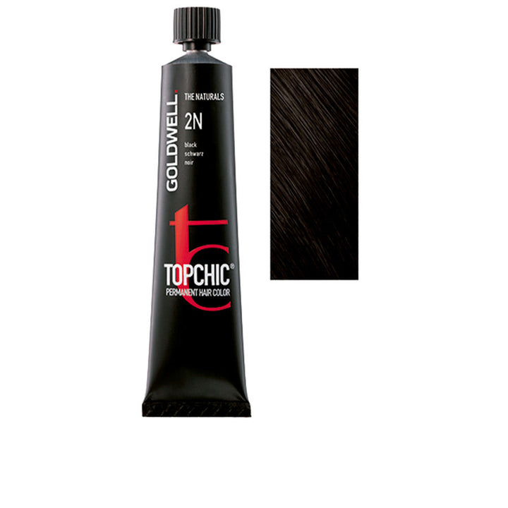 Tube of 60 ml permanent cream hair colour, shade 2N natural brown