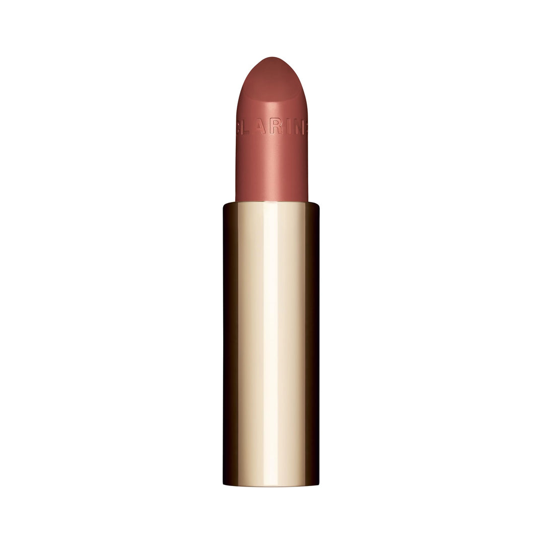 3.5 g satin‑finish cream lipstick refill in warm rose tone, refillable packaging