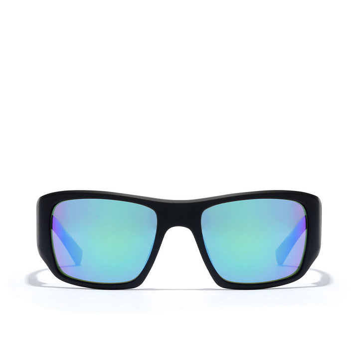 Carbon Black rectangular nylon sunglasses, 56 mm lenses, Unisex