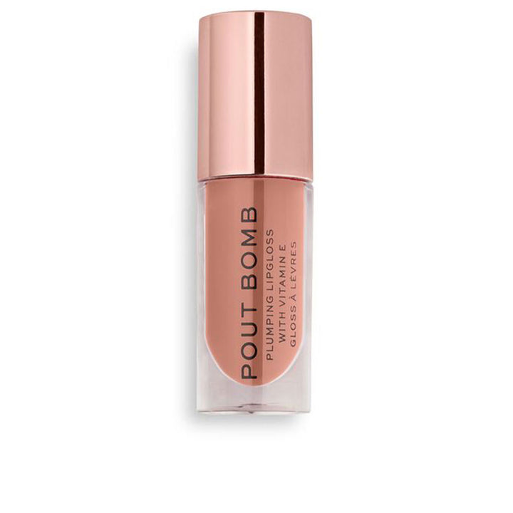 Small 4.6 ml clear gloss tube in candy shade with doe-foot applicator