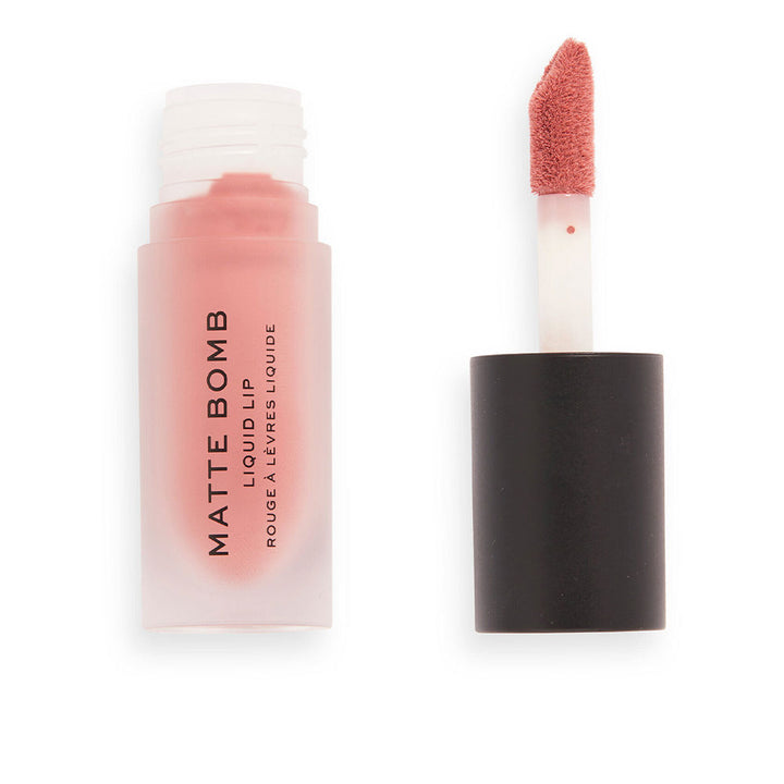 Tube of fancy pink matte liquid lipstick with doe‑foot applicator, 4.6 ml