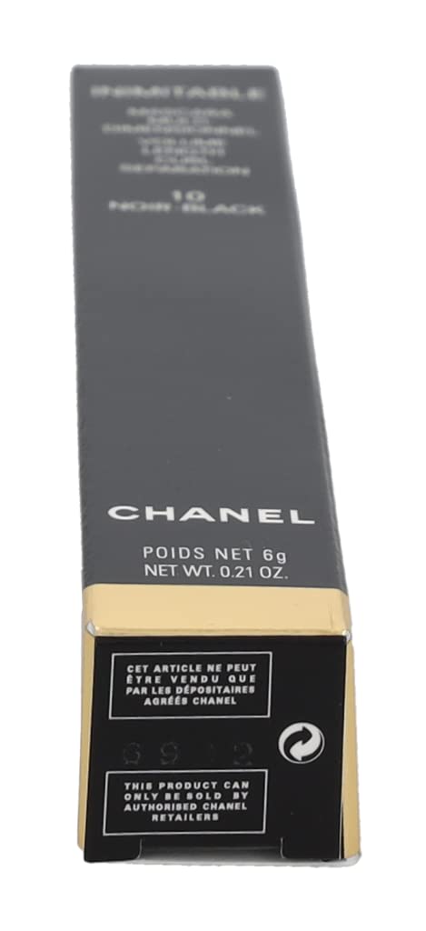 Black volumising mascara tube with elastomer brush, 6 g, Noir