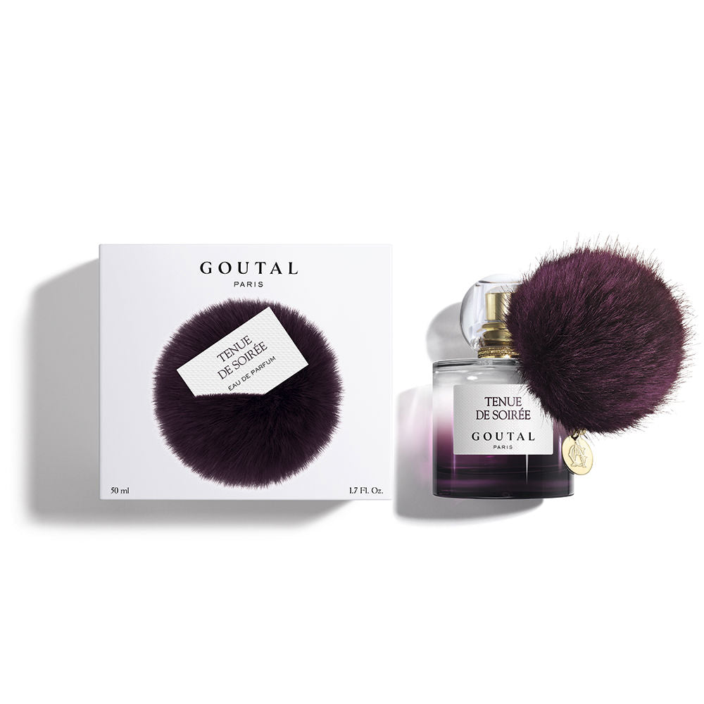 50 ml burgundy-gradient cylindrical glass bottle with crystal stopper and burgundy pompom