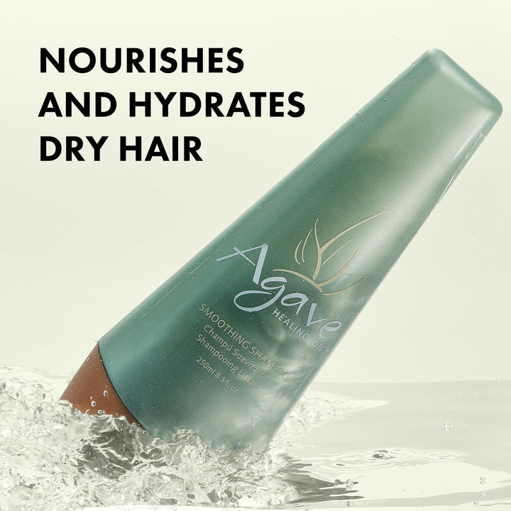 250 ml bottle of sulphate-free agave smoothing shampoo for Unisex use