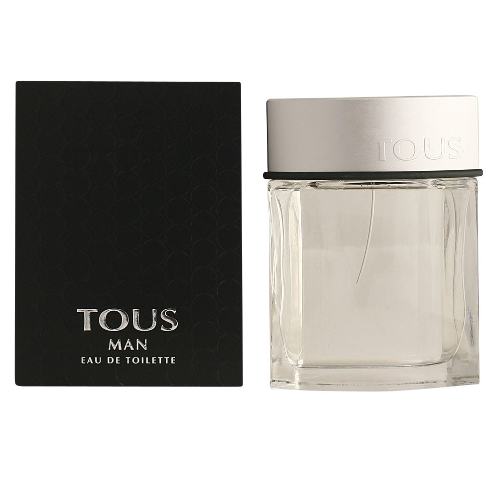 Clear glass 100 ml Eau de Toilette bottle with citrus‑amber fragrance notes