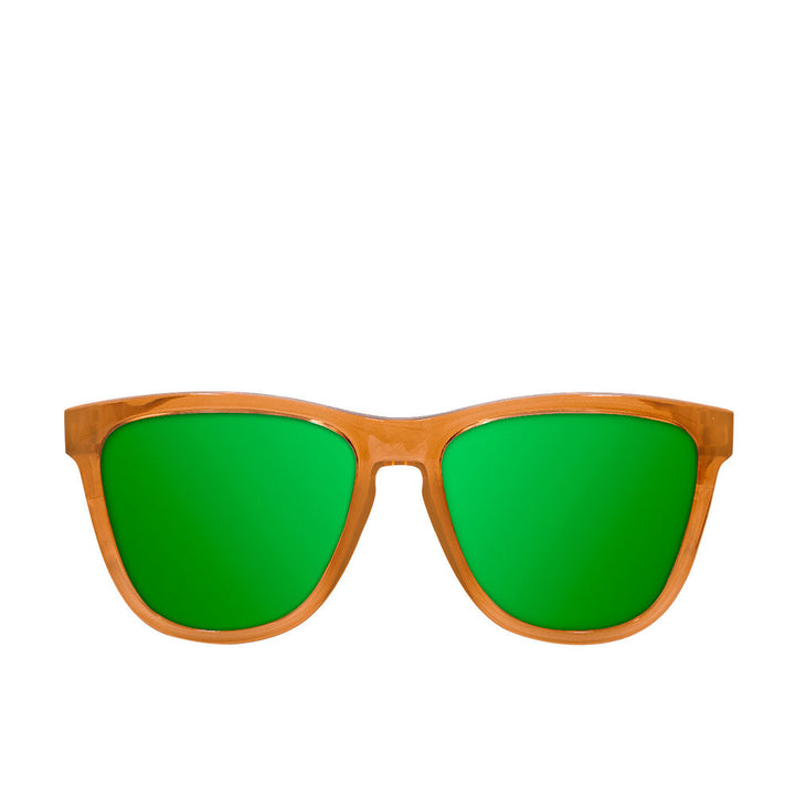 Dark brown square Unisex sunglasses with plastic frame, 54mm lenses