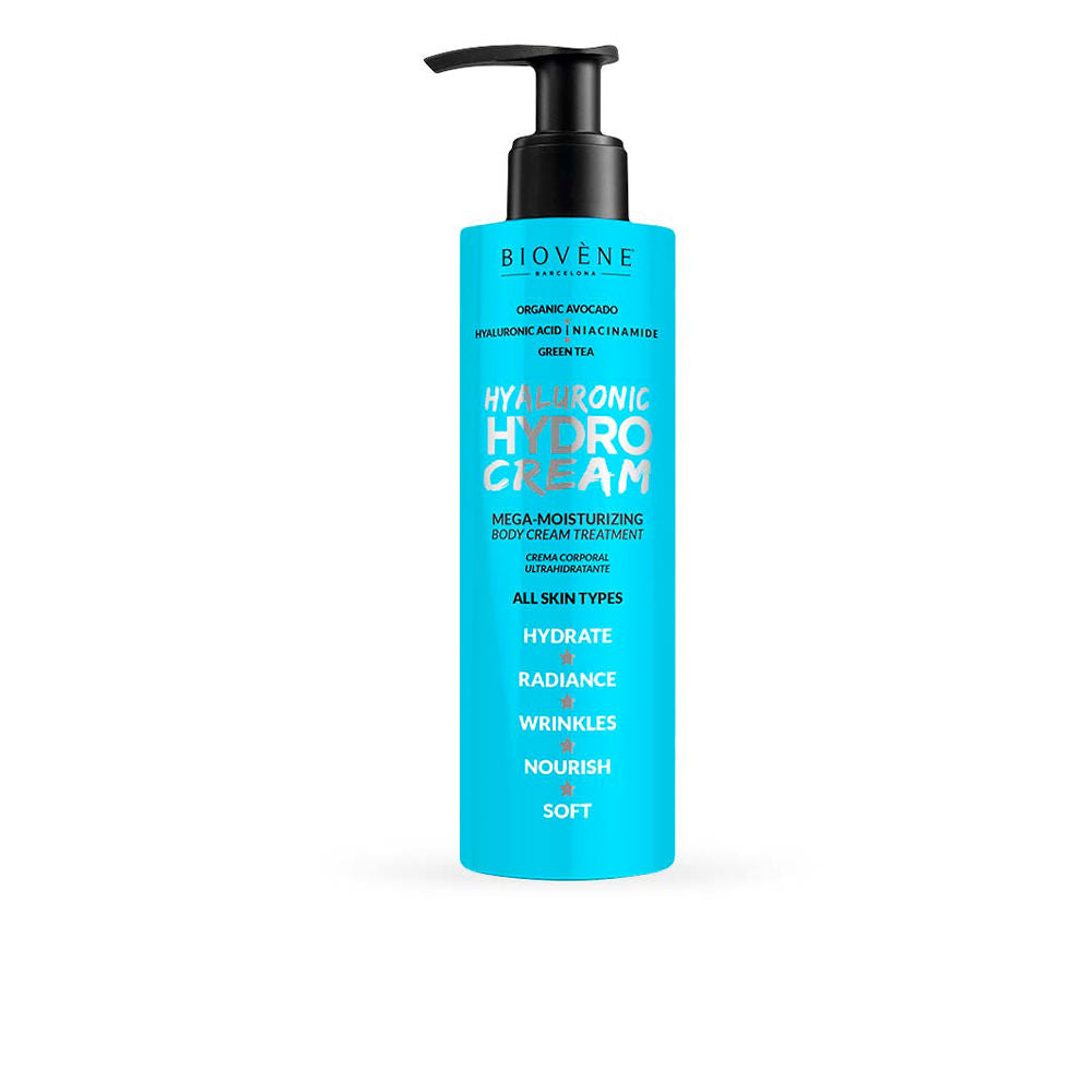 200 ml jar of hydrating body cream with hyaluronic acid and avocado