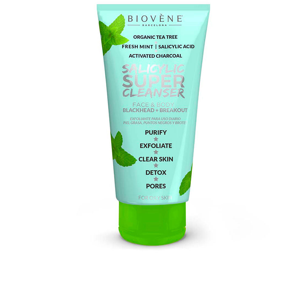 200 ml dark-gel cleanser with charcoal, salicylic acid and tea tree for Women