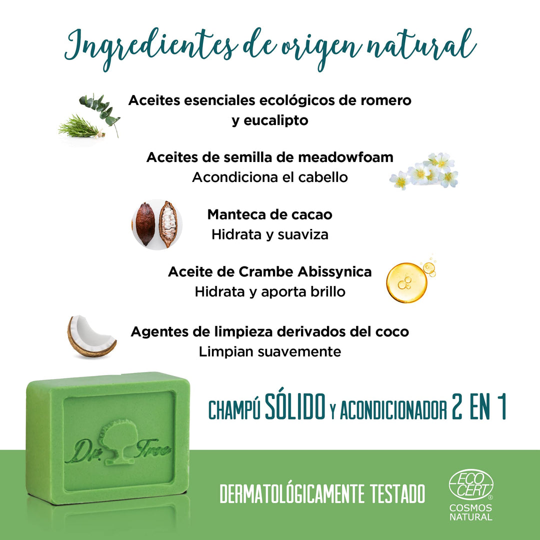 75 g solid 2‑in‑1 shampoo bar in eco packaging, Unisex daily use