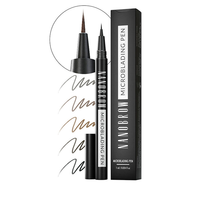 Slim espresso brow pencil with fine micro-tip for hair-like strokes, 1 ml