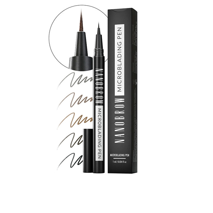 Fine‑tip microblading eyebrow pen in light brown, 1 ml, compact stick