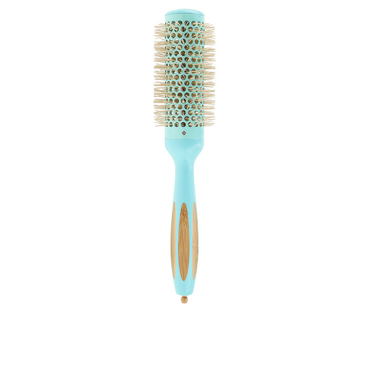 35 mm round vent brush with ceramic barrel and bamboo handle, removable pin