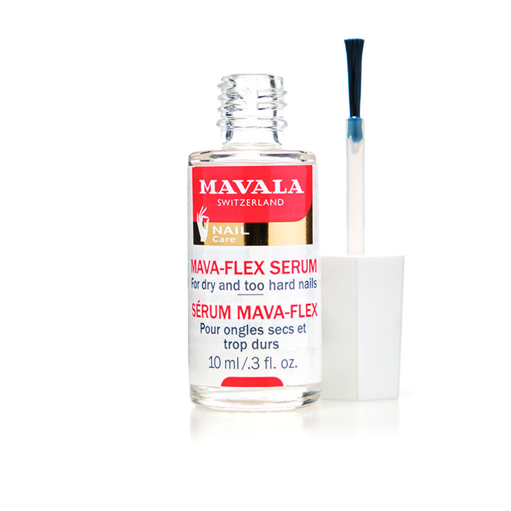 10 ml clear bottle of nail serum with lemon extract, for brittle nails
