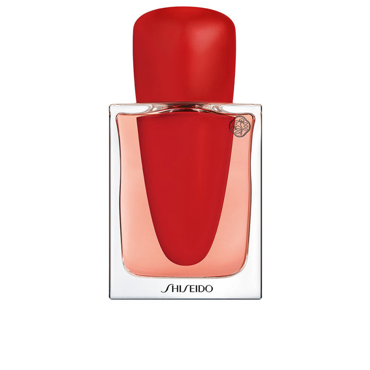 30 ml crimson-tinted glass bottle; floral-woody perfume for Women