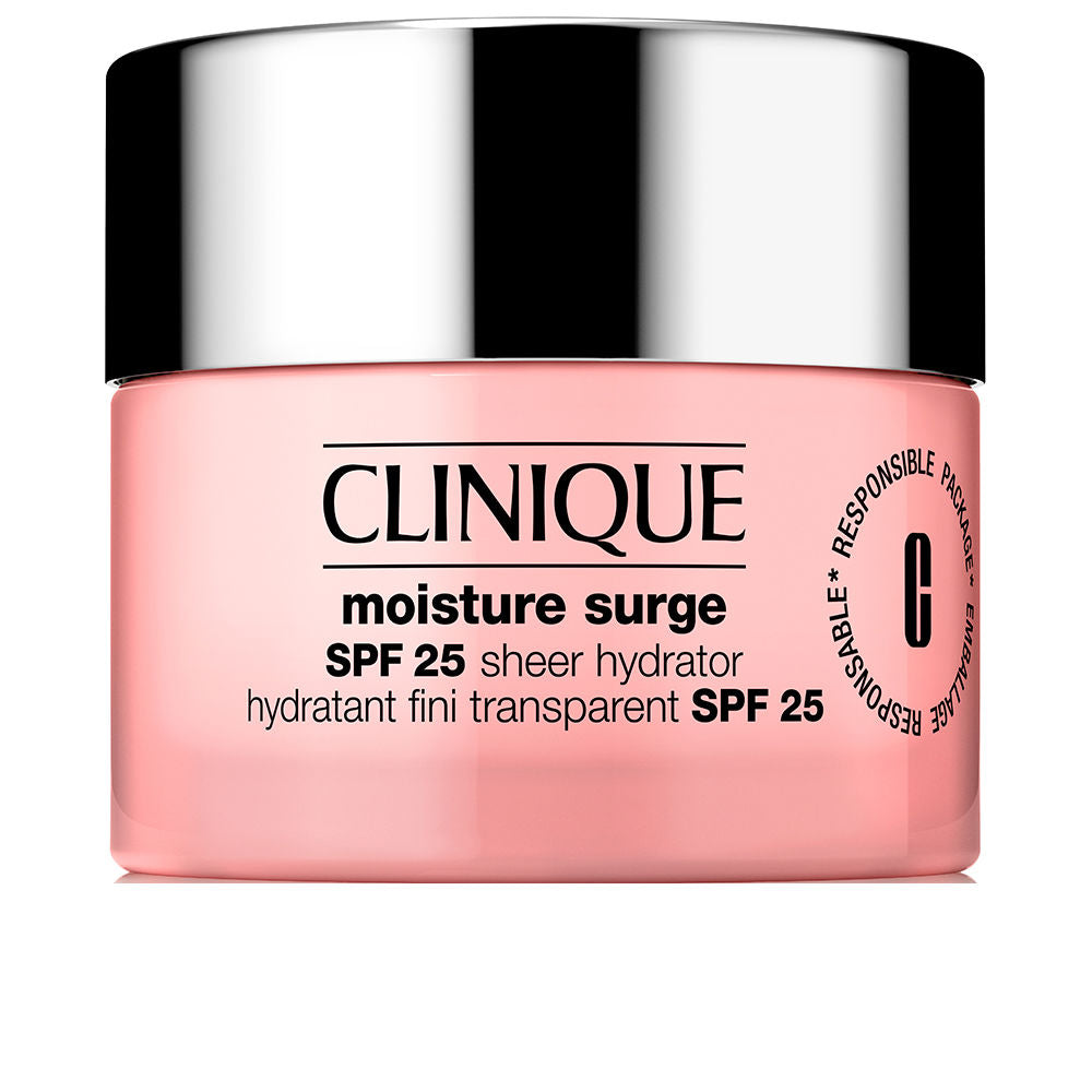 50 ml tub of lightweight SPF 25 gel-cream moisturiser for Women, pale pink jar