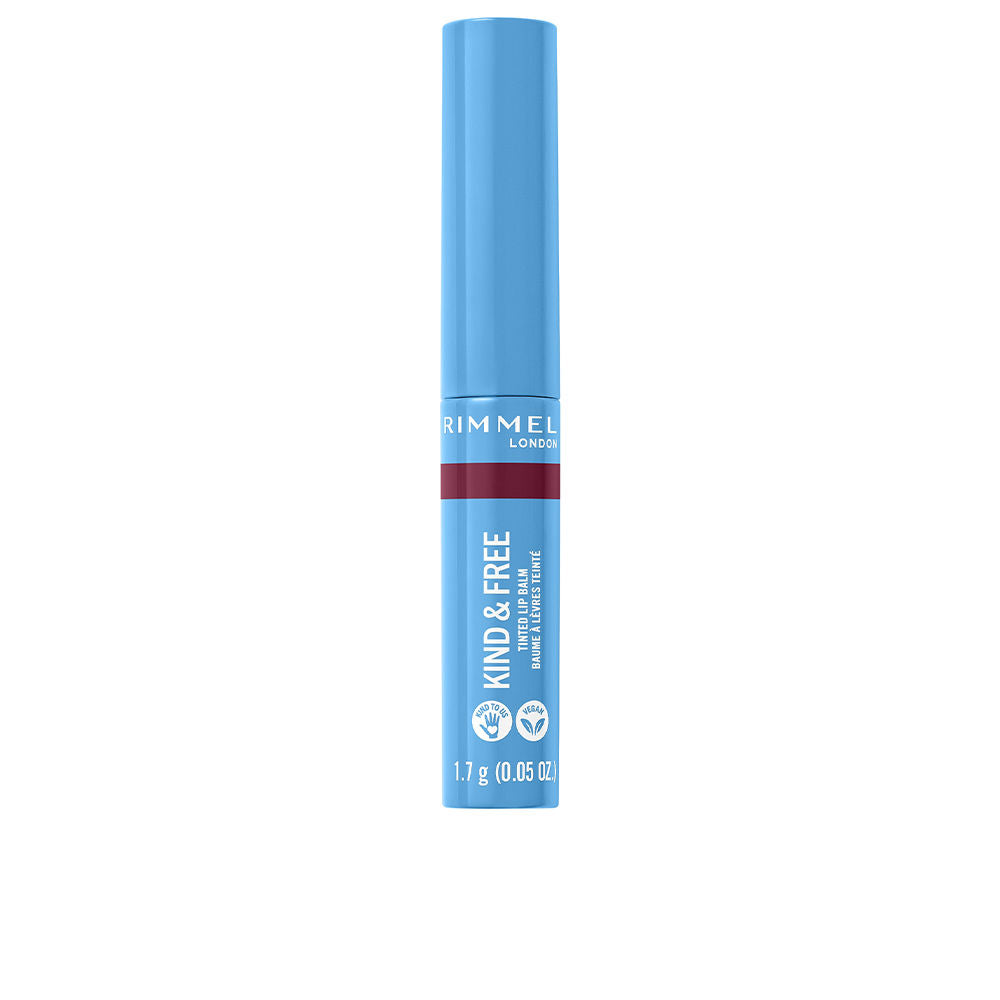 Slim berry-tinted lip balm tube, creamy sheer finish, 1.7 g
