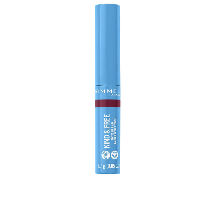 Slim berry-tinted lip balm tube, creamy sheer finish, 1.7 g