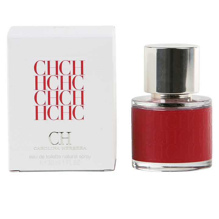 30 ml red‑leather wrapped perfume bottle with gold cap and charm