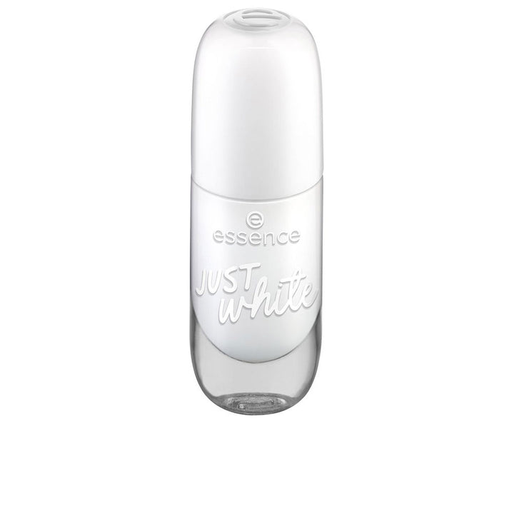 8 ml cream white gel nail polish bottle with wide brush, Unisex